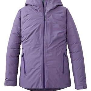 L.L Bean Women's Waterproof Ultralight Down Jacket Muted Purple size Medium